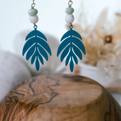 Boucles d'oreilles feuilles